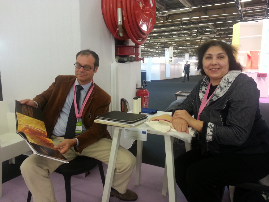 INDIVIDUAL VISIT WITHIN THE EXHIBITION PREMIERE VISION 2015 FOR PROMOTION OF AMBER FIBERS IN THE EU